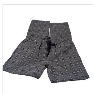 Yest The Netherlands Trouser Pull - On Plaid Tie Waistline with Slit Cuffs Pants